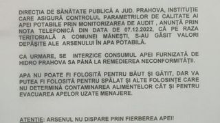 Șocant! 4.000 de oameni din Prahova au băut apă contaminată zilnic. Nu trebuie consumată nici măcar fiartă