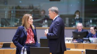 Roberta Metsola, klaus iohannis