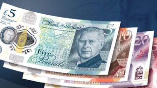 FOTO - Este oficial! Chipul regelui Charles al III-lea va apărea pe bancnotele britanice. Cum arată și c&acirc;nd vor fi puse &icirc;n circulație