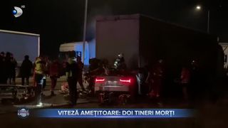 Viteză amețitoare- doi tineri morți