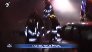 Incendiu uriaș în Cluj