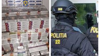 Contrabandă cu țigări în Ialomița: polițiștii au confiscat peste 23.000 de ţigarete şi 500 de kilograme de materiale pirotehnice ilegale