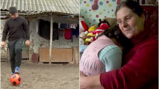 VIDEO- Crăciun &icirc;n casa &icirc;n care z&acirc;mbetul mamei hrănește doi copii cu visuri &icirc;nalte