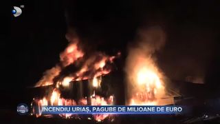 Incendiu uriaș, pagube de milioane de euro