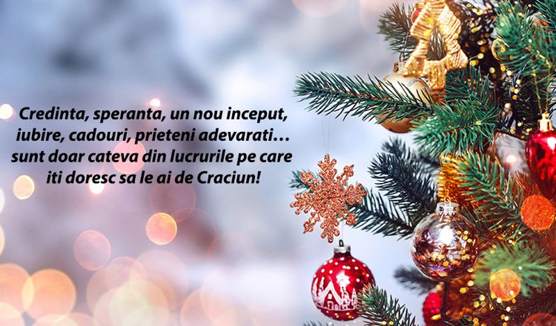 Urări de Crăciun 2022 și Anul Nou 2022. 