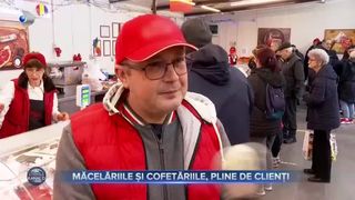 Măcelăriile și cofetăriile, pline de clienți