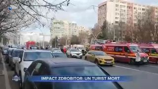 Impact zdrobitor- un turist mort