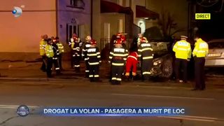 Drogat la volan- pasagera a murit pe loc