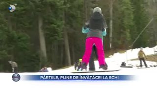 P&acirc;rtiile, pline de &icirc;nvățăcei la schi