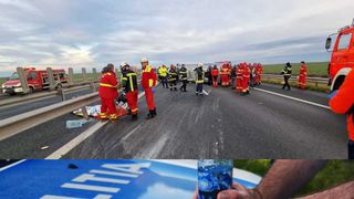 Accident mortal pe A3: o maşină a fost răsturnată pe plafon