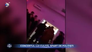 Concertul lui Culiță, spart de polițiști