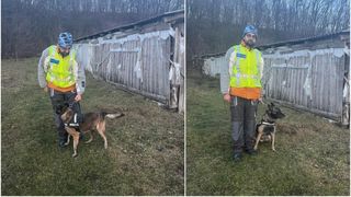 Povestea incredibilă a unui tânăr care a fost salvat de la moarte de câinele polițist Coh. Bărbatul a fost găsit inconștient şi cu degerături