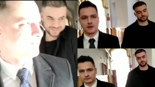 Prima apariție a lui Culiță Sterp, alături de avocatul lui, după ce a fost trimis în judecată pentru că a condus beat și drogat. Manelistul încearcă să fie pozitiv: „Mergem cu Dumneze înainte!”