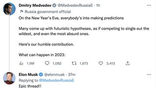 Elon Musk, prins în capcană de aliatul lui Putin, Dmitri Medvedev. Dezastru pe burse pentru Tesla