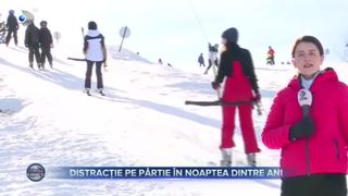 Distracție pe pârtie în noaptea dintre ani