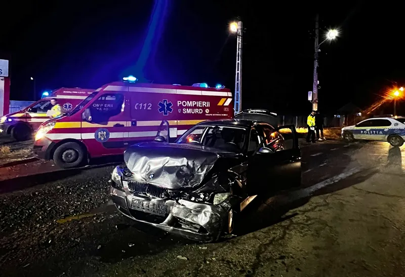 Accident cu mașină de poliție în Neamț