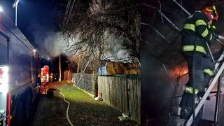 Clipe cumplite pentru o bătrână de 84 de ani din Letca Nouă. Casa ei a fost mistuită de un incendiu violent, imobilul arzând în întregime