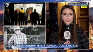 Cade cortina - Mitică Popescu, dus la capelă