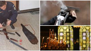 Au ajuns să fie cercetați din cauza unei tradiții. Doi bărbați din Bacău au tras cu arma în curtea unei biserici