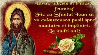 Felicitări de Sf. Ion 2023. 