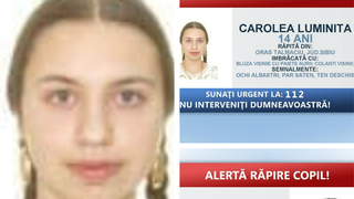 ALERTĂ RĂPIRE MINOR. O fată de 14 ani din Sibiu a fost răpită de patru bărbați mascați, chiar din locuința ei. Autoritățile cer ajutorul cetățenilor