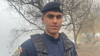 Un jandarm este îngerul păzitor al unui giurgiuvean. Omul legii i-a salvat viața, după ce a fost accidentat de o mașină pe A1