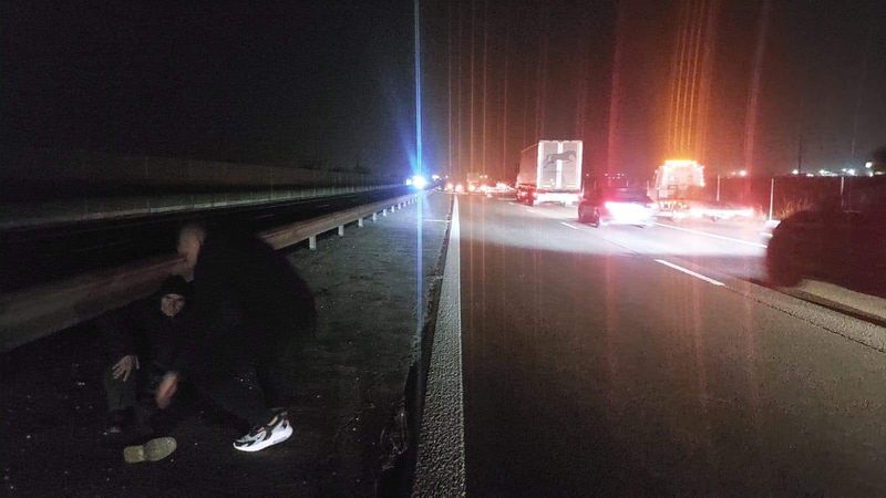 Un jandarm este îngerul păzitor al unui giurgiuvean. Omul legii i-a salvat viața, după ce a fost accidentat de o mașină pe A1