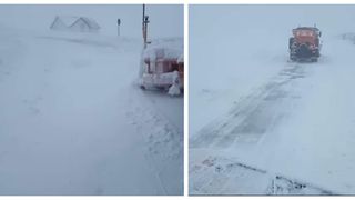 Stațiunea din România unde stratul de zăpadă a atins jumătate de metru într-o singură zi de ninsoare