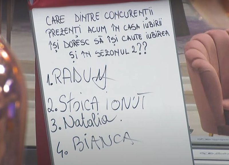 Surprizele se țin lanț la „Casa Iubirii”! Bianca, decizie neașteptată înainte de marea finală / „Vrei să-l sunăm pe Alin, să-i spui ce ai făcut?”
