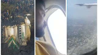 Imagini terifiante din timpul prăbușirii avionului cu 72 de pasageri în Nepal (VIDEO)