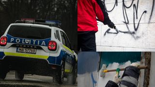 Un bărbat care a vrut să se răzbune pe fosta iubită, i-a scris injurii pe peretele blocului. Individul va trebui să zugrăvească peretele