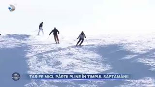 Tarife mici, pârtii pline în timpul săptămânii