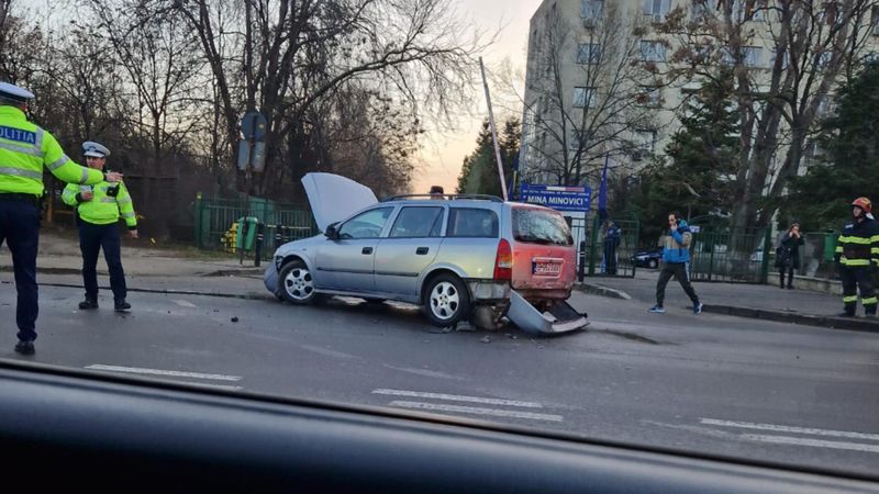 Accident în București.