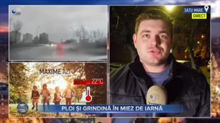Ploi și grindină &icirc;n miez de iarnă