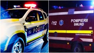 Sibiu: Un accident a avut loc pe DN14. În urma incidentului, trei persoane, între care un copil, au fost transportate la spital