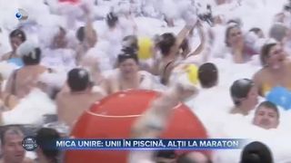 Mica Unire - unii în piscină, alții la maraton