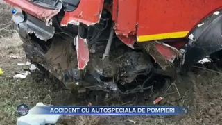 Accident cu atospeciala de pompieri