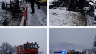 VIDEO - Trei persoane au ajuns la spital, în urma unui accident rutier