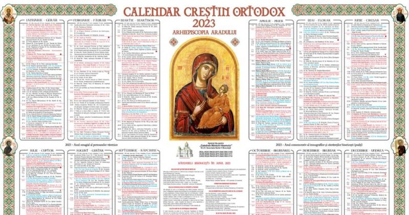 Calendar ortodox 29 ianuarie 2023. Ce apare în calendar duminică