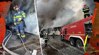 VIDEO- Incendiu puternic și pericol de explozie la un depozit din Târgu Mureș. A fost transmis Mesaj RO-Alert