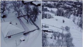 FOTO-VIDEO  Rom&acirc;nia, &bdquo;&icirc;nghițită&rdquo; de zăpezi. Ninsorile de odinioară s-au &icirc;ntors