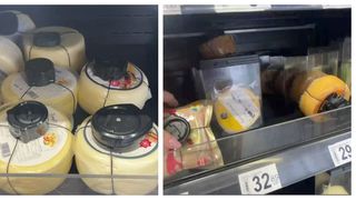 VIDEO - Prețuri enorme la unt și brânză. Supermarketurile au început să pună sisteme antifurt pe astfel de produse