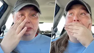 O femeie livrator de pizza, în lacrimi după ce a salvat viața unui client. „Am simțit că e ceva suspect în casă”