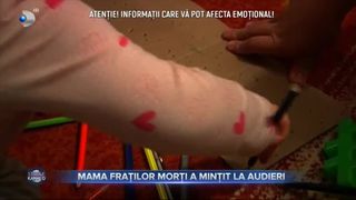 Mama fraților morți a mințit la audieri
