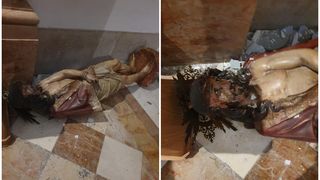 Un turist american a vandalizat statuia lui Iisus din Ierusalim (VIDEO)