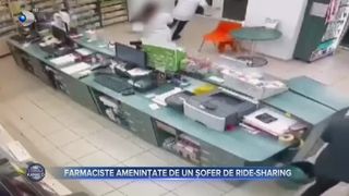 Farmaciste amenințate de un șofer de ride-sharing