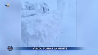 Viscol turbat la munte