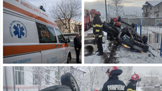Accidente rutiere în lanț, în Mehedinți. Acestea au fost gestionate de pompierii mehedințeni