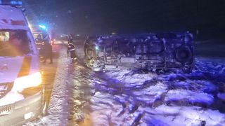 Accidente rutiere în lanț, în Mehedinți. Acestea au fost gestionate de pompierii mehedințeni