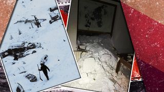 VIDEO-UPDATE: Avalanșă de mari dimensiuni în Munții Făgăraș. Zăpada a ajuns în cabane și a acoperit maşinile din parcare